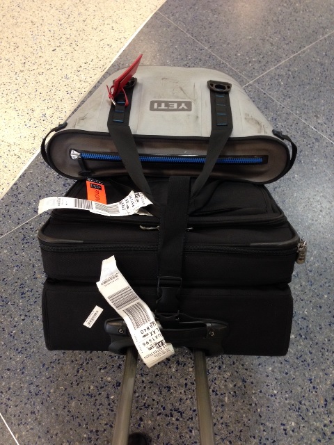 Me and the Yeti making our way through IAH, March 2015.